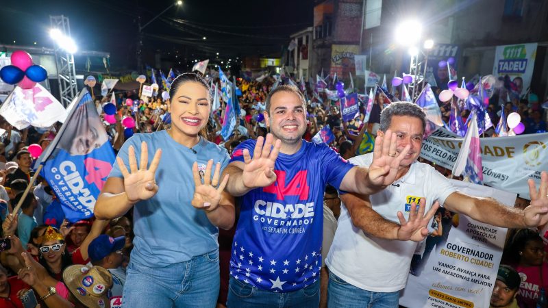 Ao lado de Roberto Cidade, Brena Dianná defende renovação política e prioriza criação do Auxílio Creche Estadual