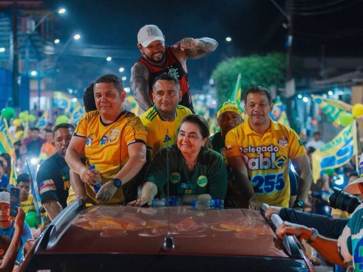 Professora Maria mostra força da mudança em Borba e leva milhares de pessoas às ruas em motocarreata