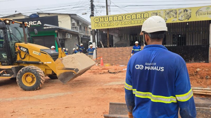 Conclusão da manutenção emergencial com retorno de abastecimento e liberação da rua Guanapuri