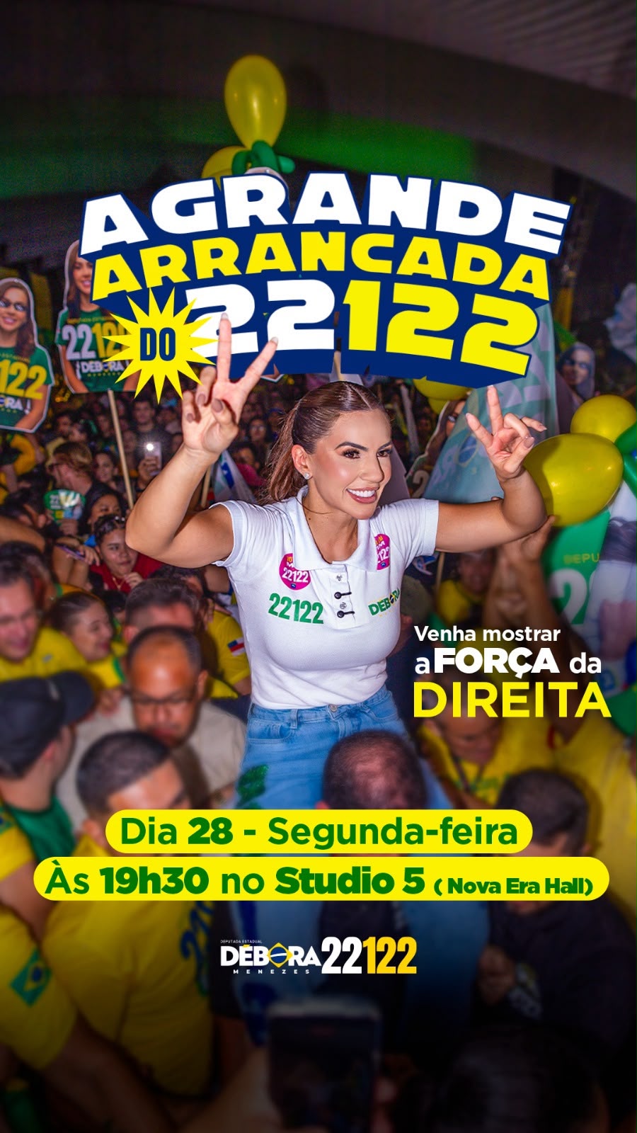 DÉBORA MENEZES REÚNE APOIADORES EM GRANDE ATO NA RETA FINAL DA CAMPANHA
