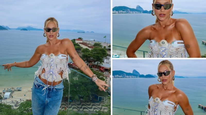 Virginia circula cercada por seguranças e look vira alvo de debate