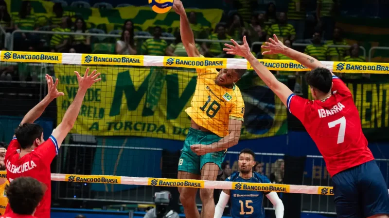 Brasil vence Chile na estreia pelo Sul-Americano de vôlei masculino