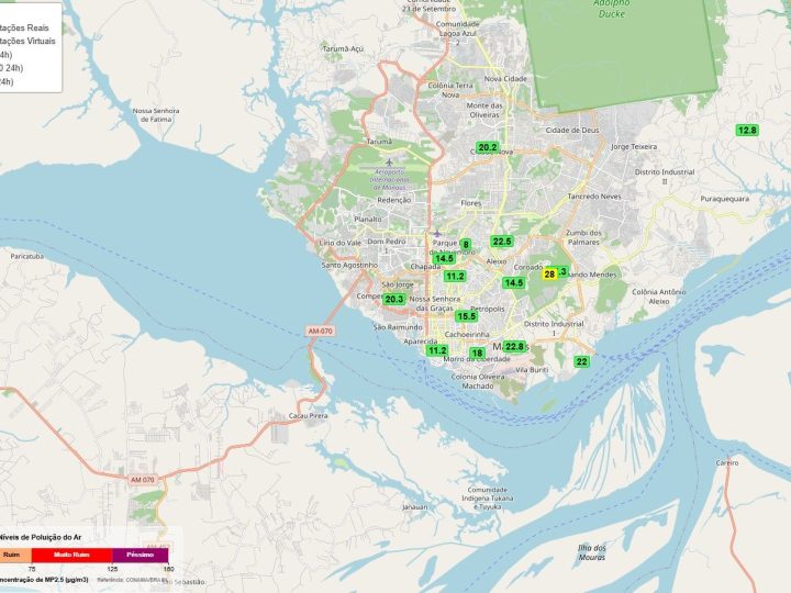 Chuva e redução de queimadas melhoram qualidade do ar em Manaus