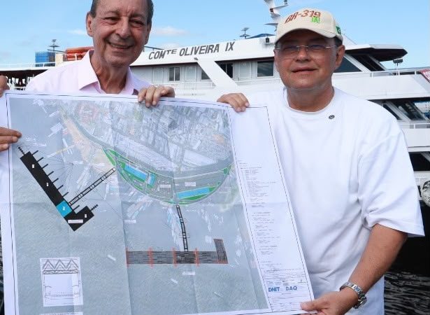 Com articulação de Omar Aziz e Eduardo Braga, obras do novo porto começam na Manaus Moderna