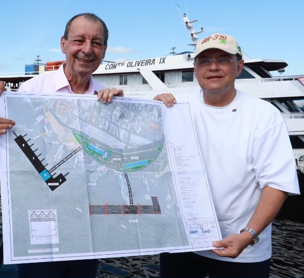 Com articulação de Omar Aziz e Eduardo Braga, obras do novo porto começam na Manaus Moderna