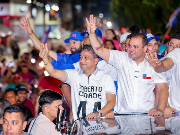 Roberto Cidade encerra campanha do 1° turno com grandes atos em Manaus e em Manacapuru