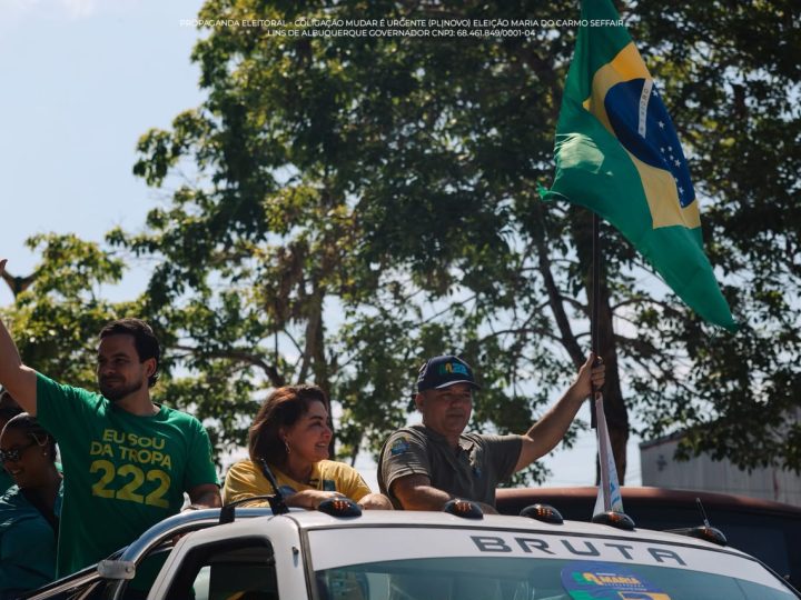 Motocarreata da Vitória: Professora Maria e Capitão Alberto Neto agitam Manaus de Norte a Sul em última ação de rua