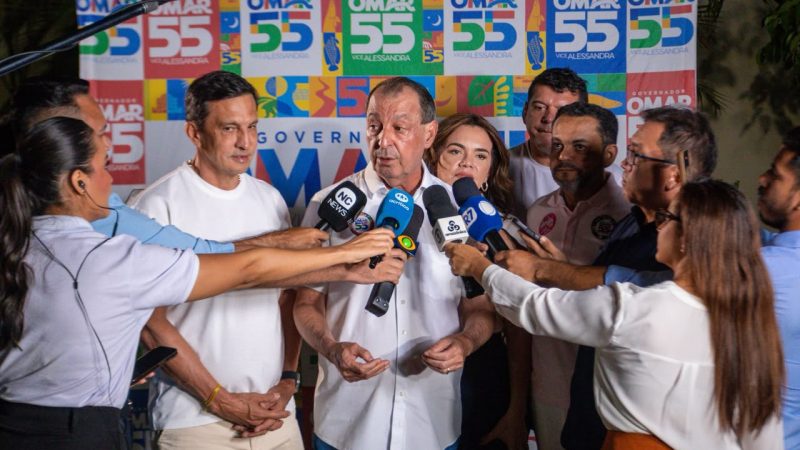 Omar chega ao segundo turno com 40% e vai continuar campanha em torno de propostas