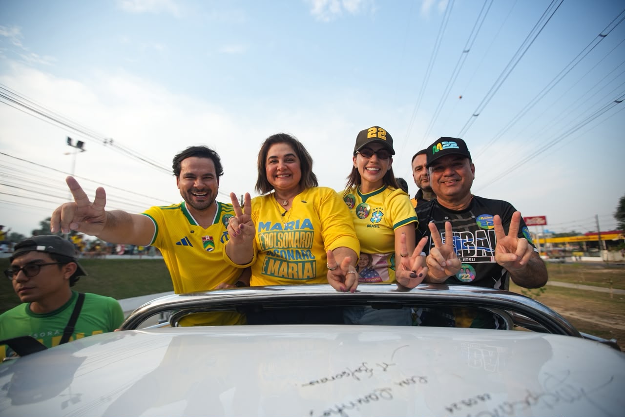 Megacarreata do 22 reúne mais de 5 mil apoiadores de Maria e Flávio nas ruas de Manaus