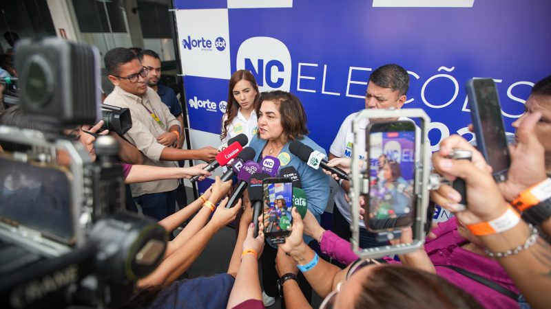 Professora Maria chega ao Debate da TV Norte e fala sobre 100 dias de governo: ‘choque de gestão