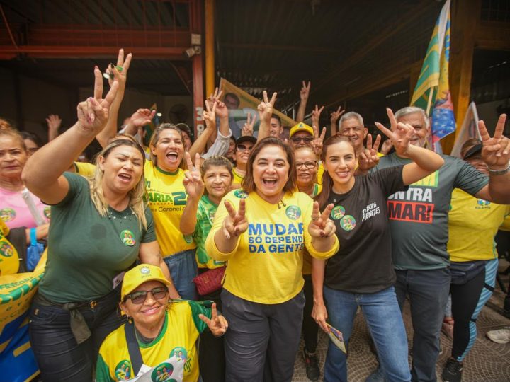 Professora Maria ganha as ruas na reta final, e população reforça clamor por mudança no Amazonas