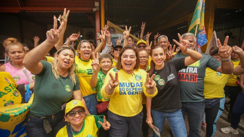 Professora Maria ganha as ruas na reta final, e população reforça clamor por mudança no Amazonas