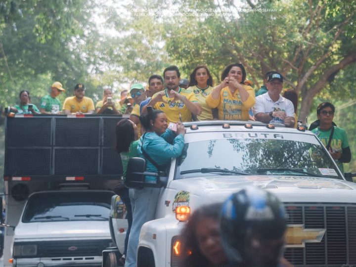 Onda 22 toma conta de Manaus: às vésperas da eleição, Professora Maria arrasta multidão na ‘Motocarreata da Vitória