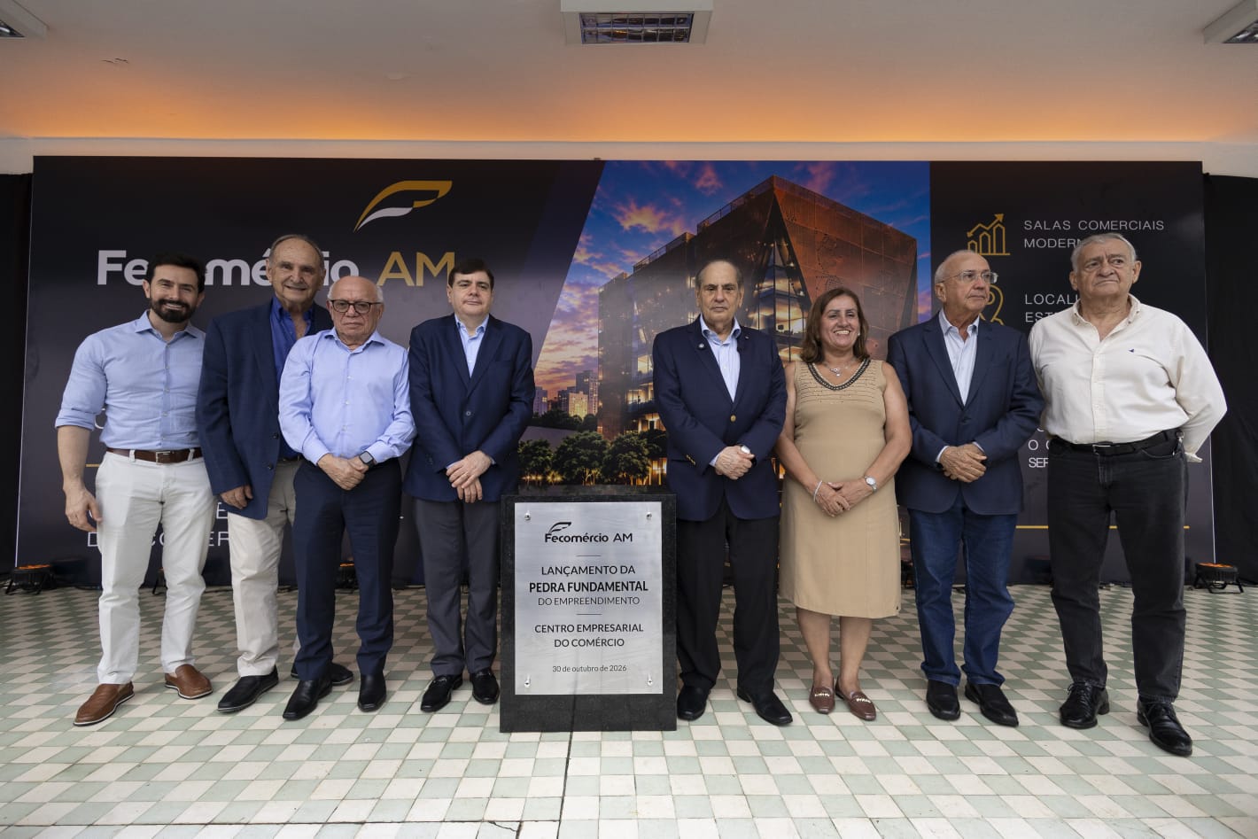 Fecomércio Amazonas lança pedra fundamental do Centro Empresarial do Comércio