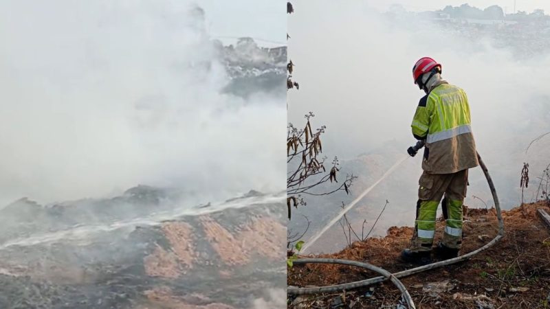 Incêndio no Distrito Industrial 2 segue ativo e fumaça piora qualidade do ar
