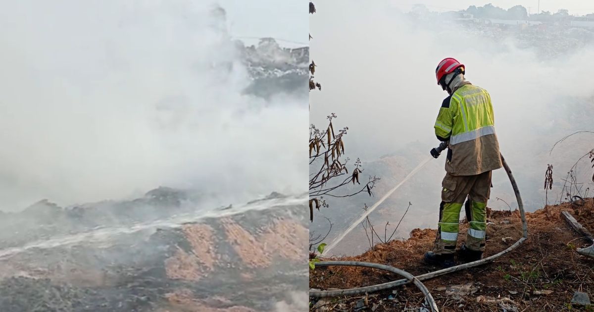 Incêndio no Distrito Industrial 2 segue ativo e fumaça piora qualidade do ar