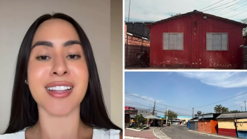 Isabelle Nogueira revisita casa onde morou de favor antes do BBB
