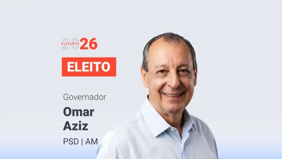 Omar Aziz é eleito governador do Amazonas no segundo turno das eleições 2026